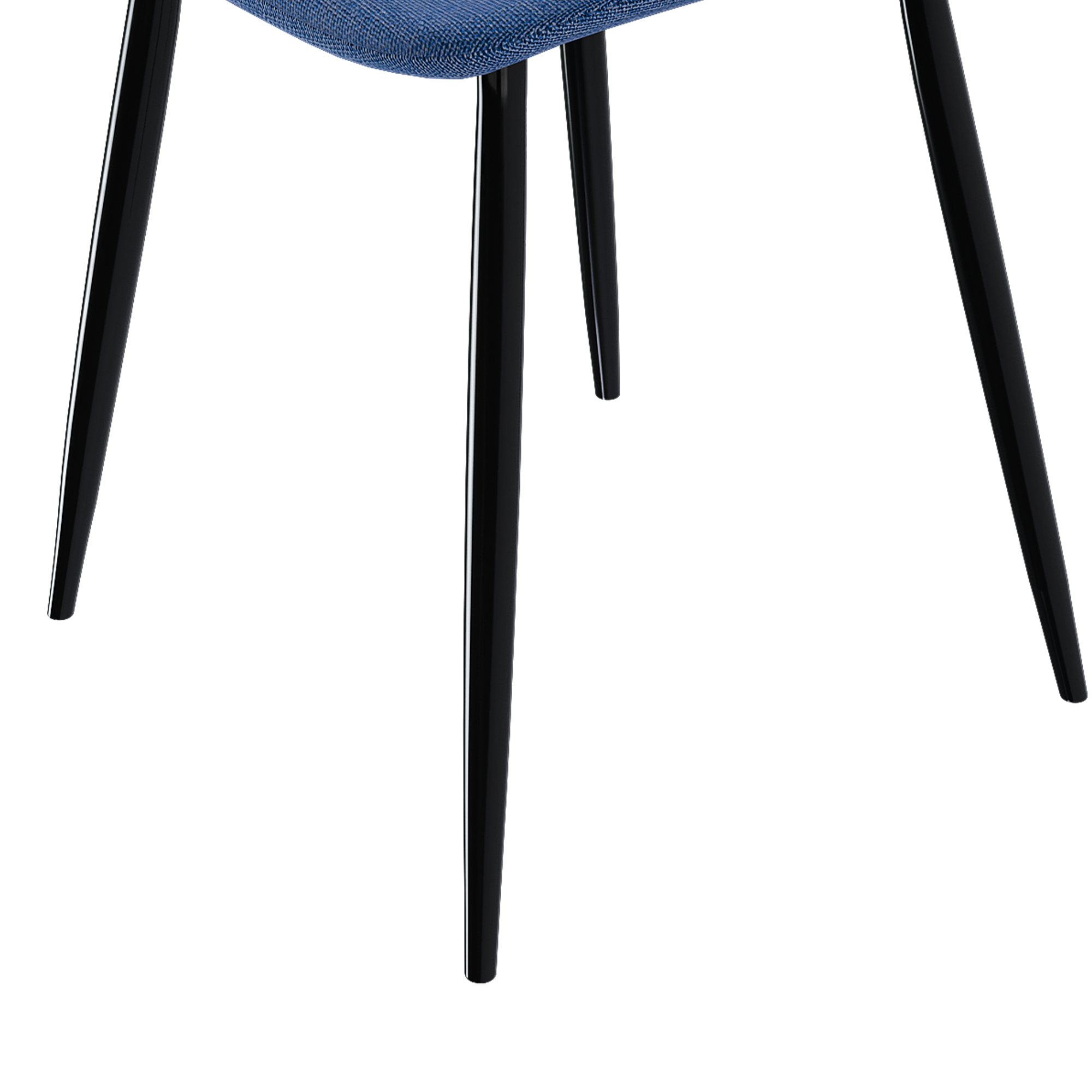 Modern Knit Fabric Dining Chairs with Iron Legs (Set of 4)