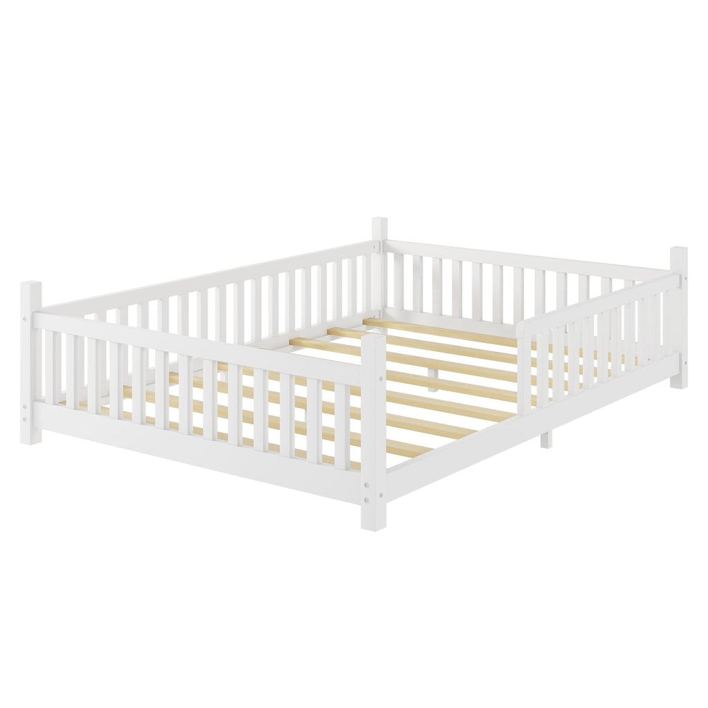 Full Size House Bed with Light for Kids
