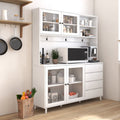 63' W Large Kitchen Hutch Cabinet