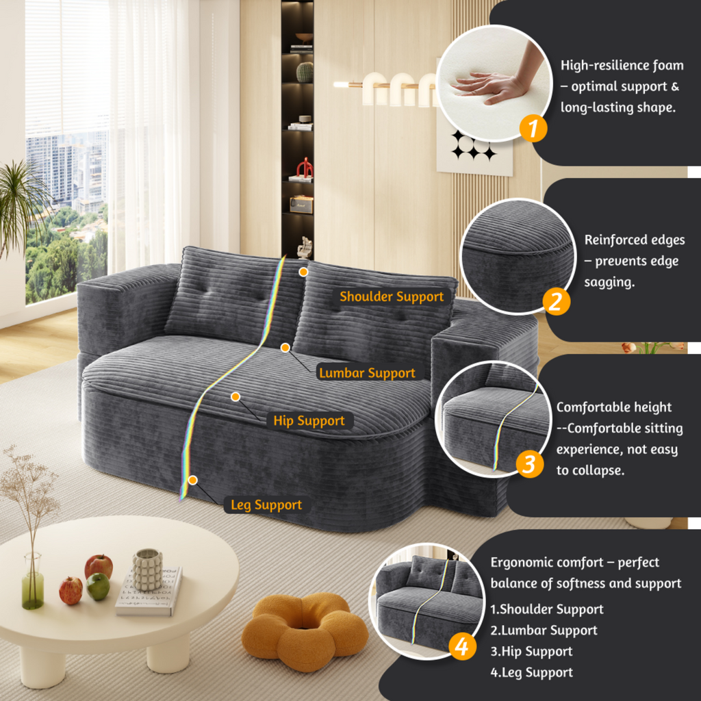 78.7 ' W 2-in-1 Foldable Sofa Bed