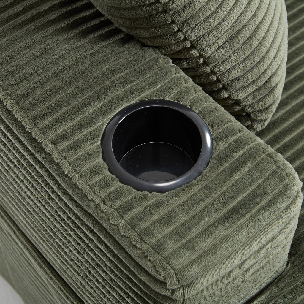 Corduroy Upholstered Chaise Lounge Sofa