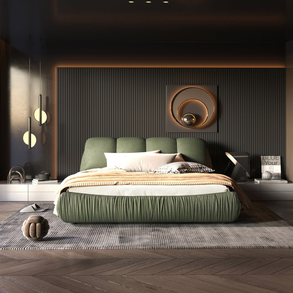 King/Queen Size Luxury Upholstered Platform Bed