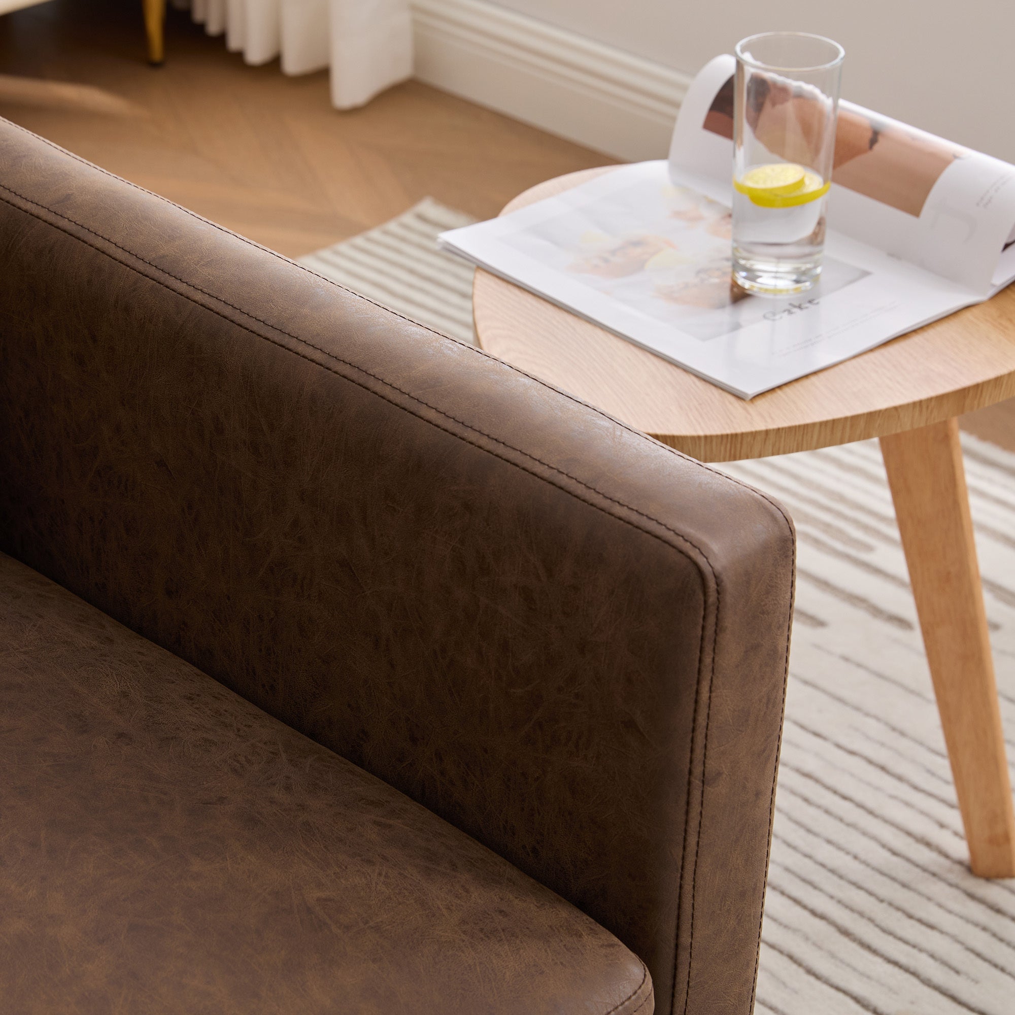 Modern Square Chenille Upholstered Swivel Accent Chair
