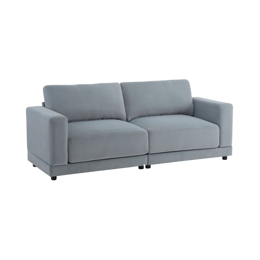 81'' Modern Square Arm Sofa with Soft Fabric Upholstery