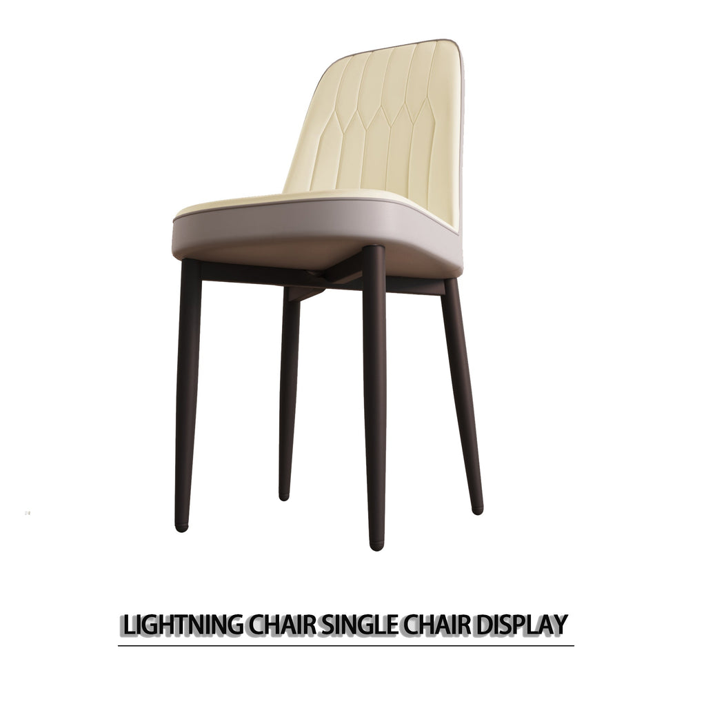 Modern Dining Chair Set of 4 with High-Quality PU Leather
