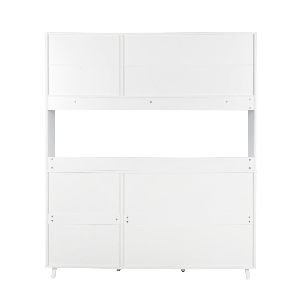 63' W Large Kitchen Hutch Cabinet