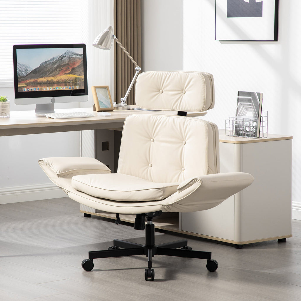 Pet Friendly Criss Cross Chair Swivel Task Office Chairs with Wide Seat