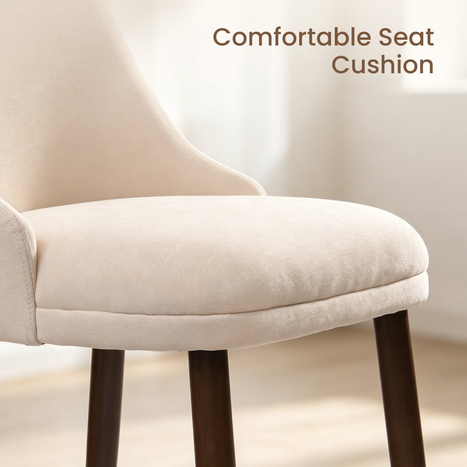 Firmoz Modern Soft Chenille Upholstered Side Chair Dining Chairs
