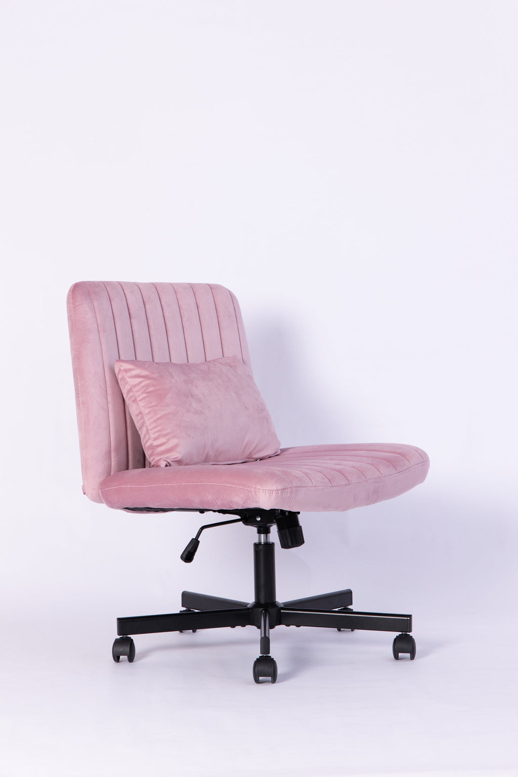 Criss Cross Armless Office Chair with Wheels