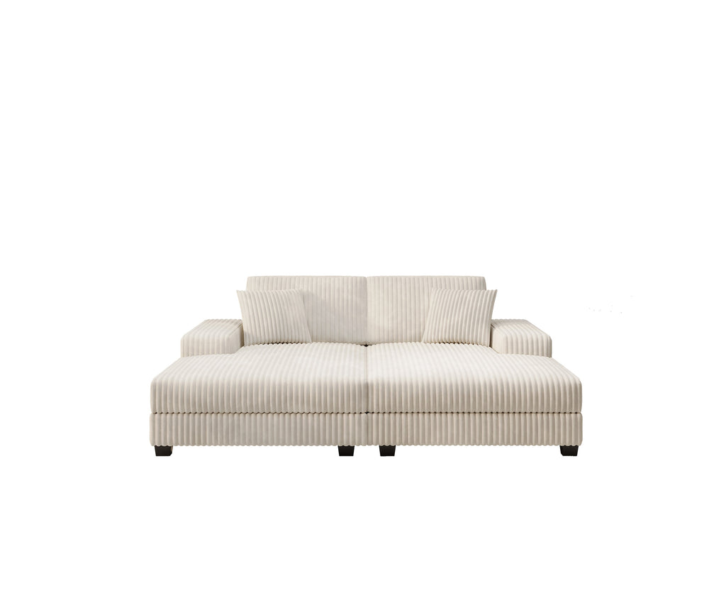 Convertible Sleeper Sectional Sofa with Storage