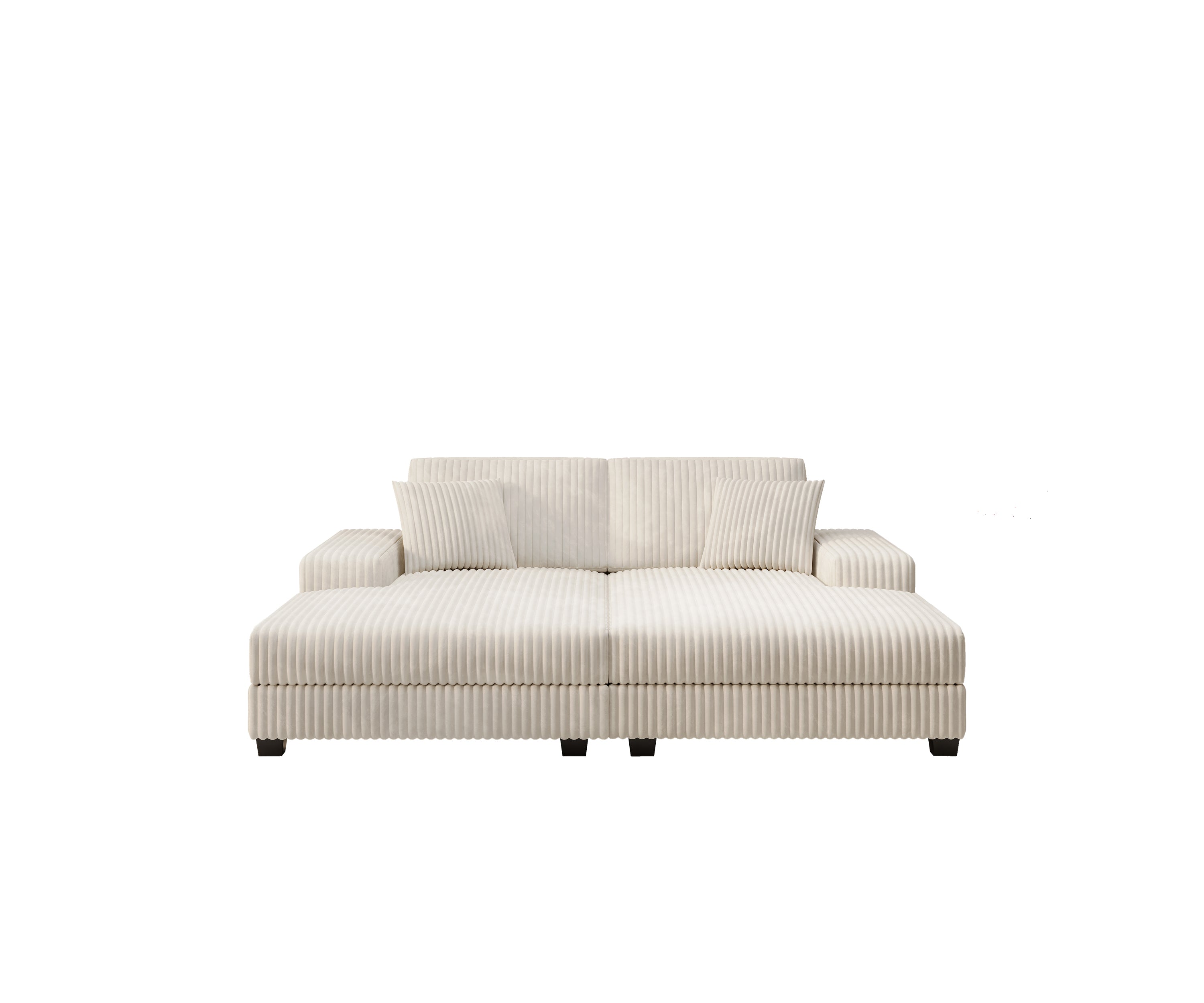 Convertible Sleeper Sectional Sofa with Storage