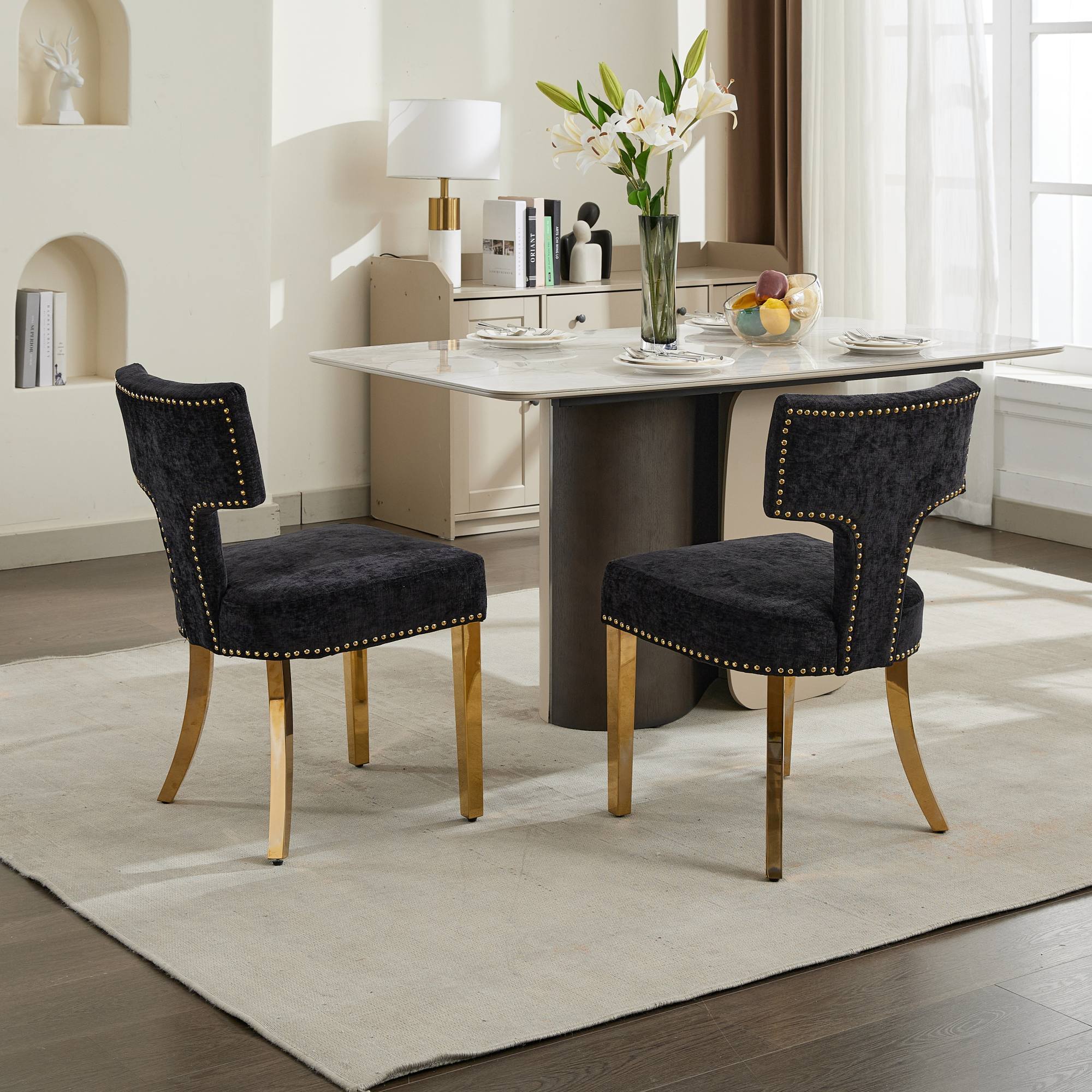 Mid Century Modern Dining Chairs (Set of 2)