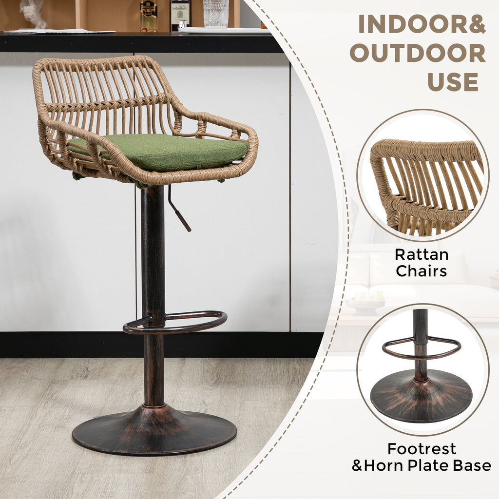 Modern Swivel Bar Stools (Set of 2)