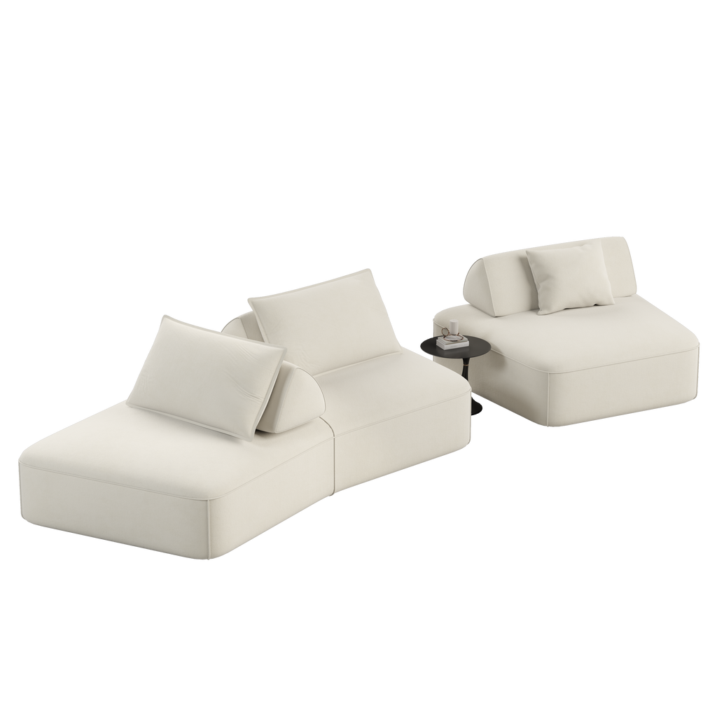 Modern Light Luxury Oversized Modular Sectional Sofa Set