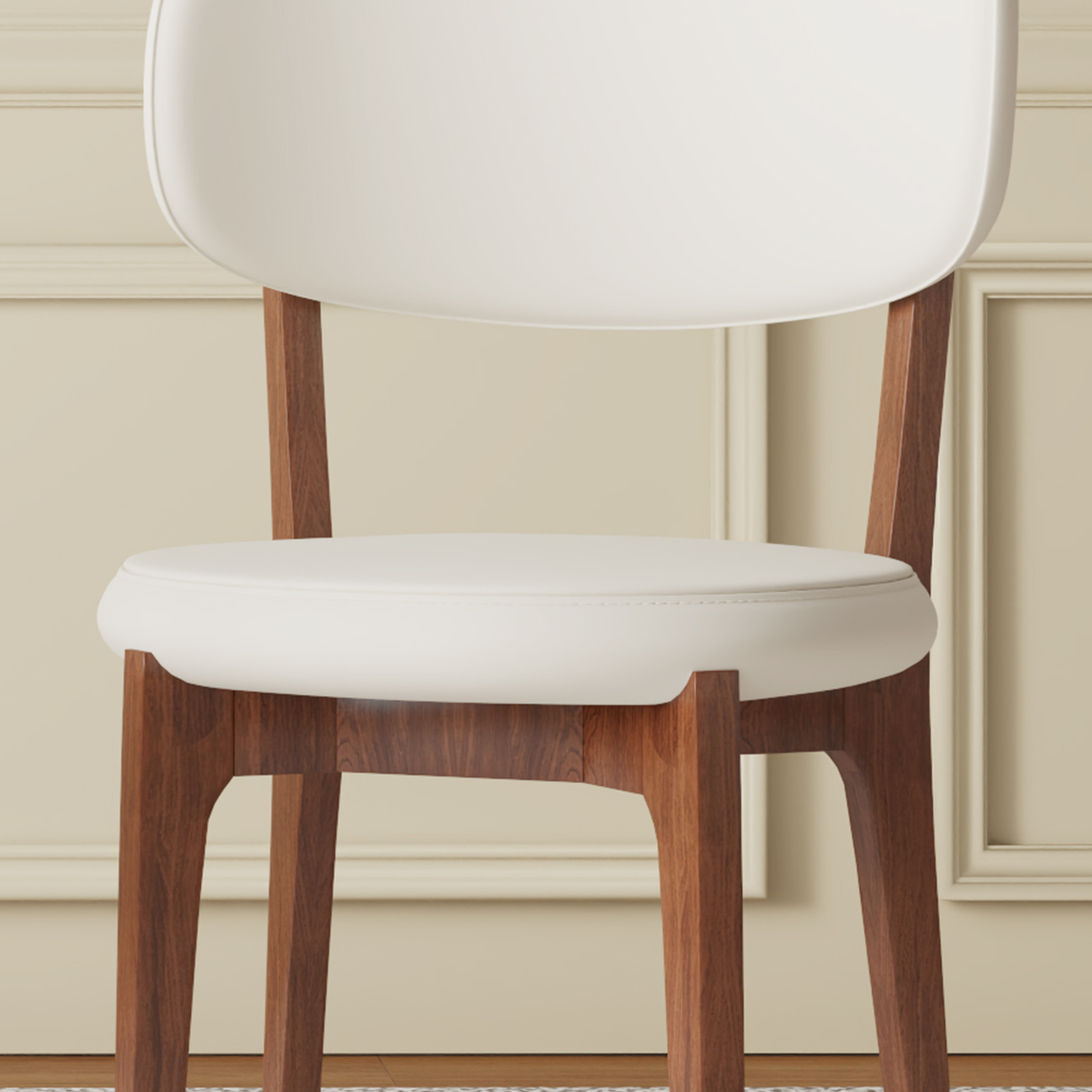 Modern PU Leather Dining Chairs (Set of 2)