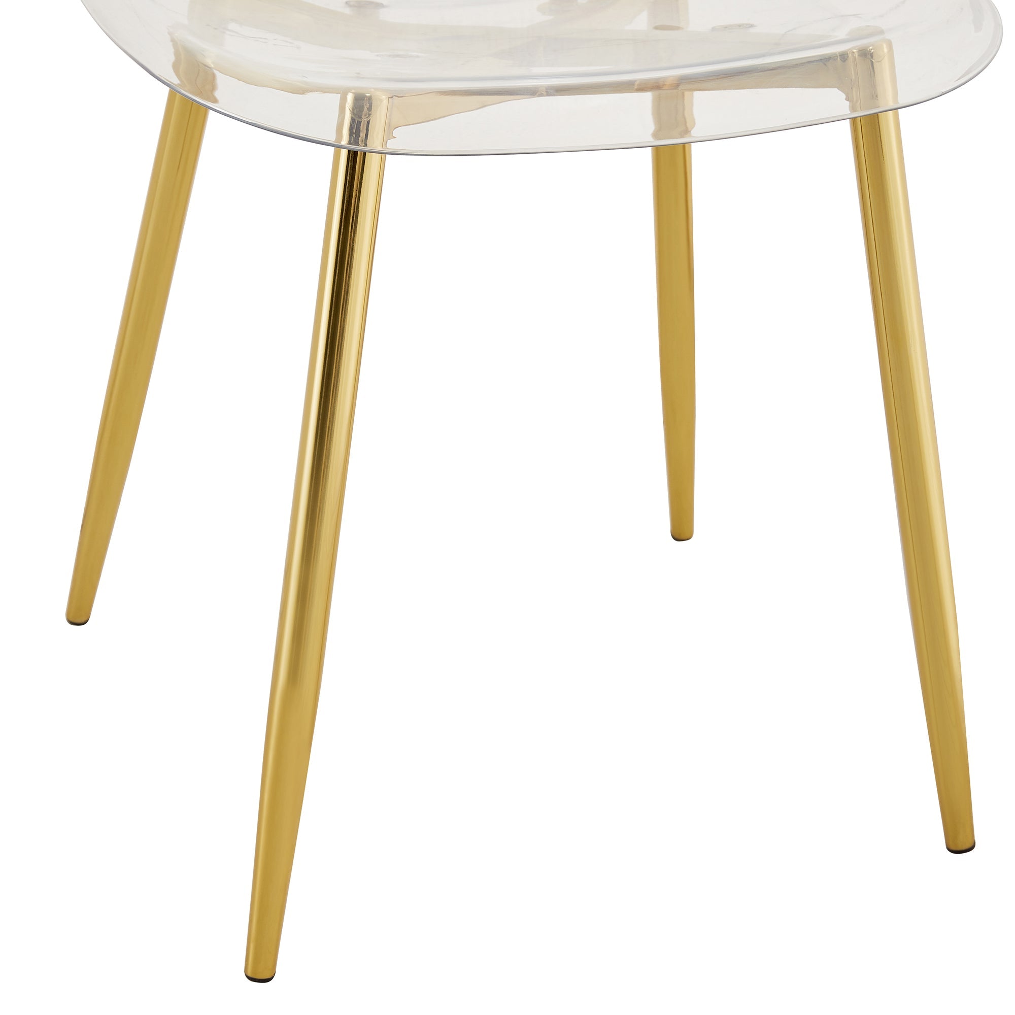 Modern Minimalist Transparent Metal Dining Chairs