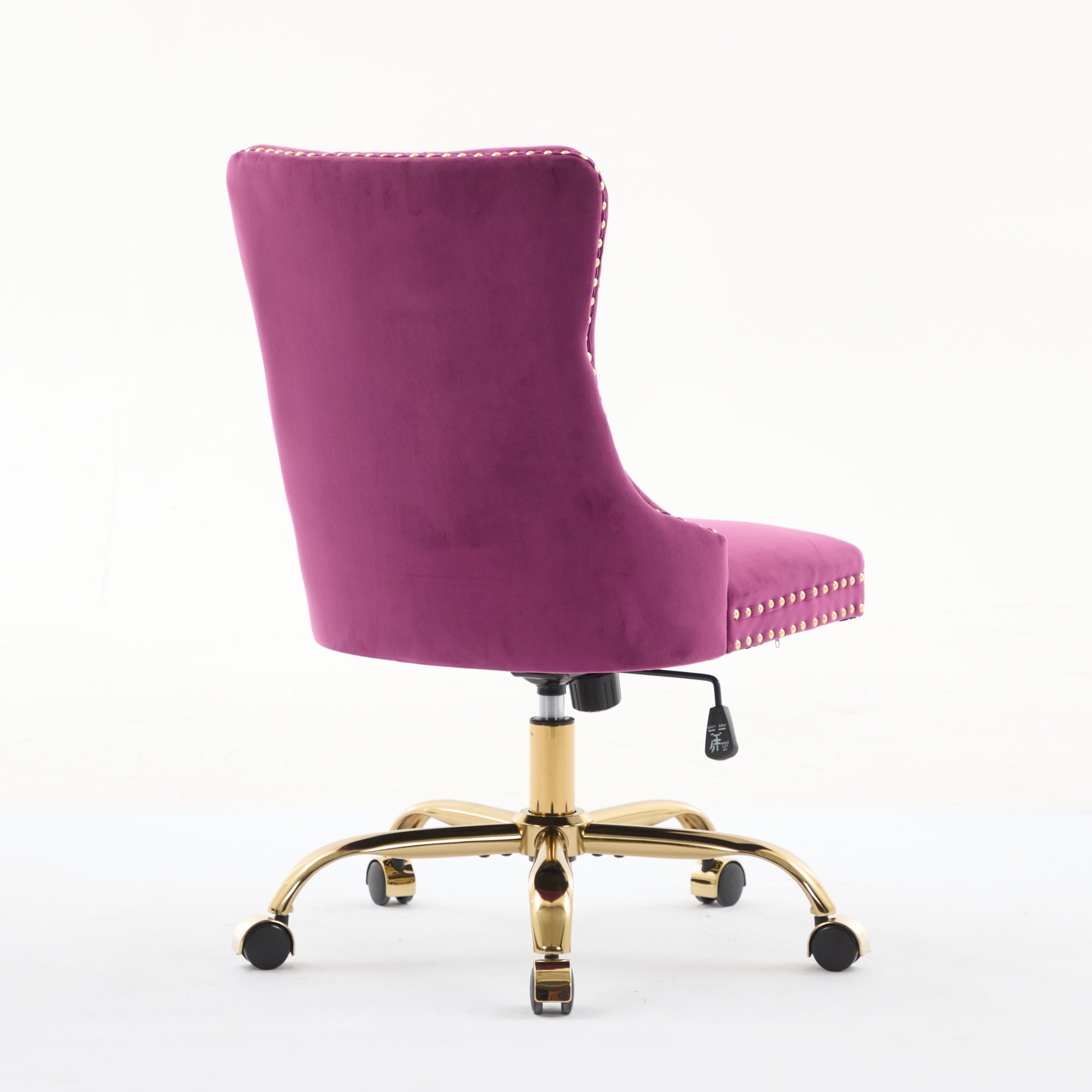 Modern Velvet Upholstered Tufted Button Home Office Chair