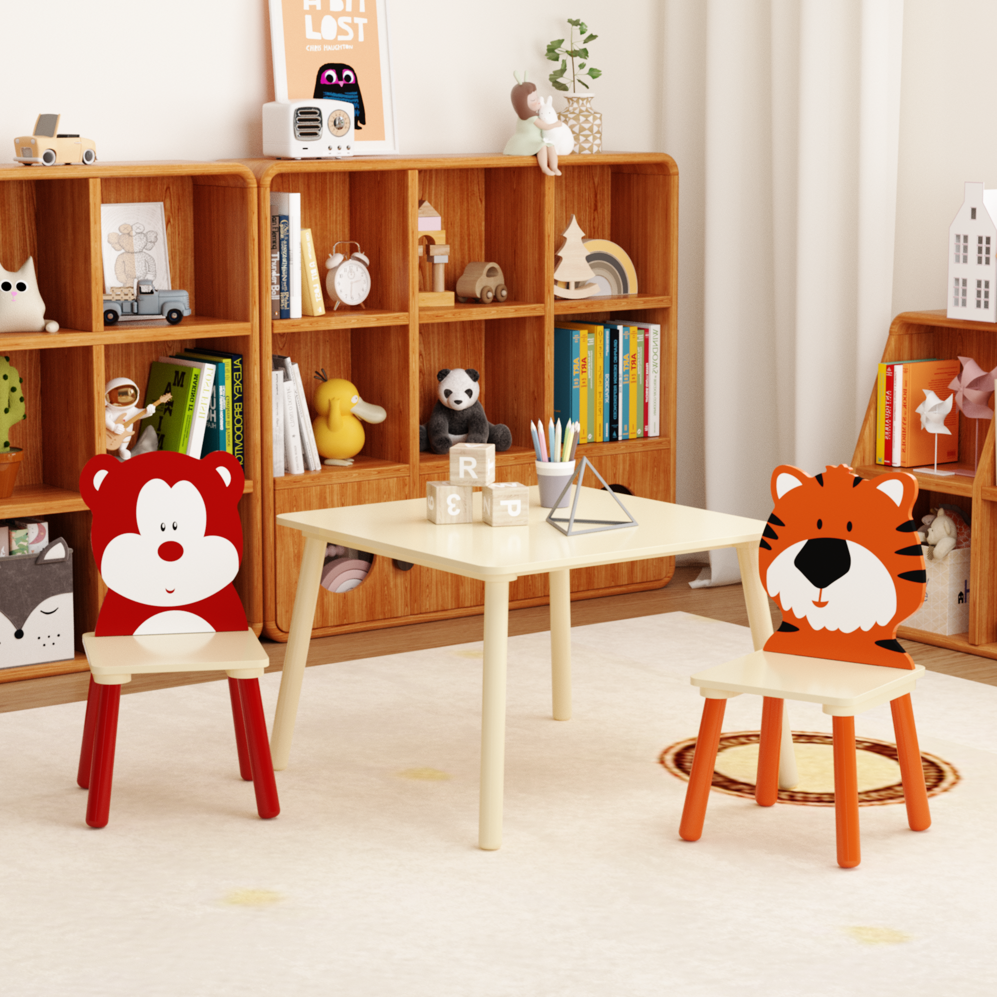 Montessori Toddler Table and Chairs Set