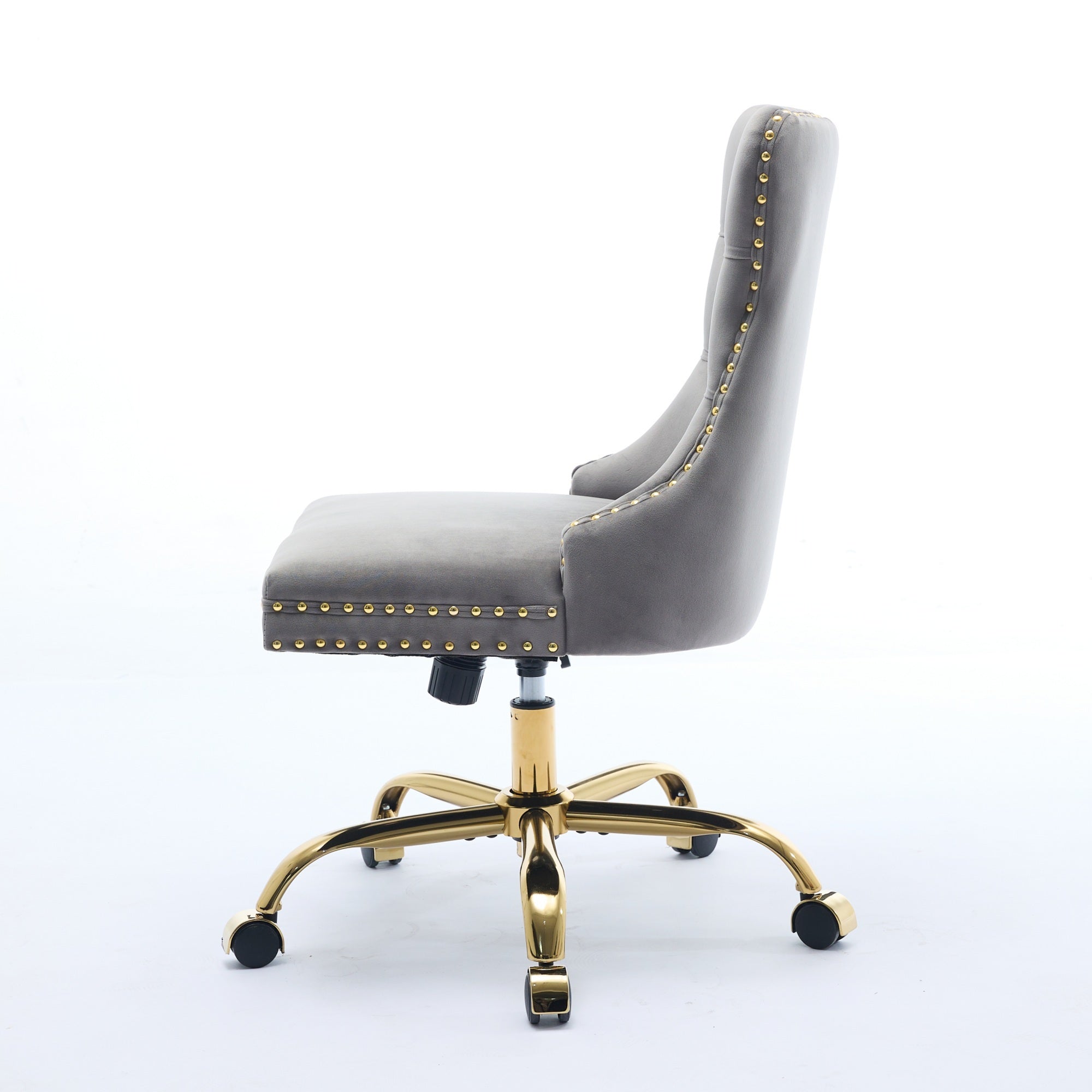 Modern Velvet Upholstered Tufted Button Home Office Chair
