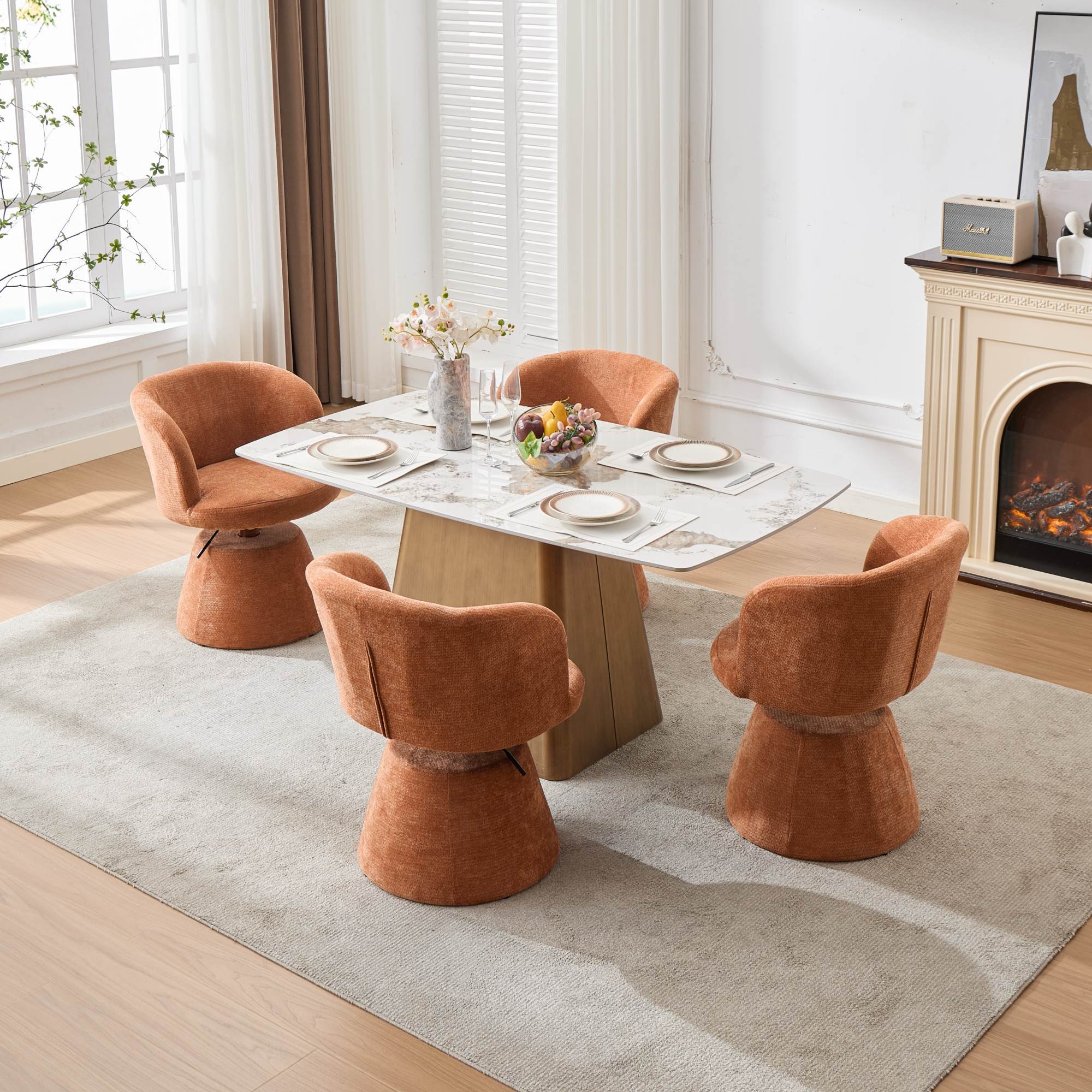 Adjustable Height 360° Swivel Ergonomic Bar Stool