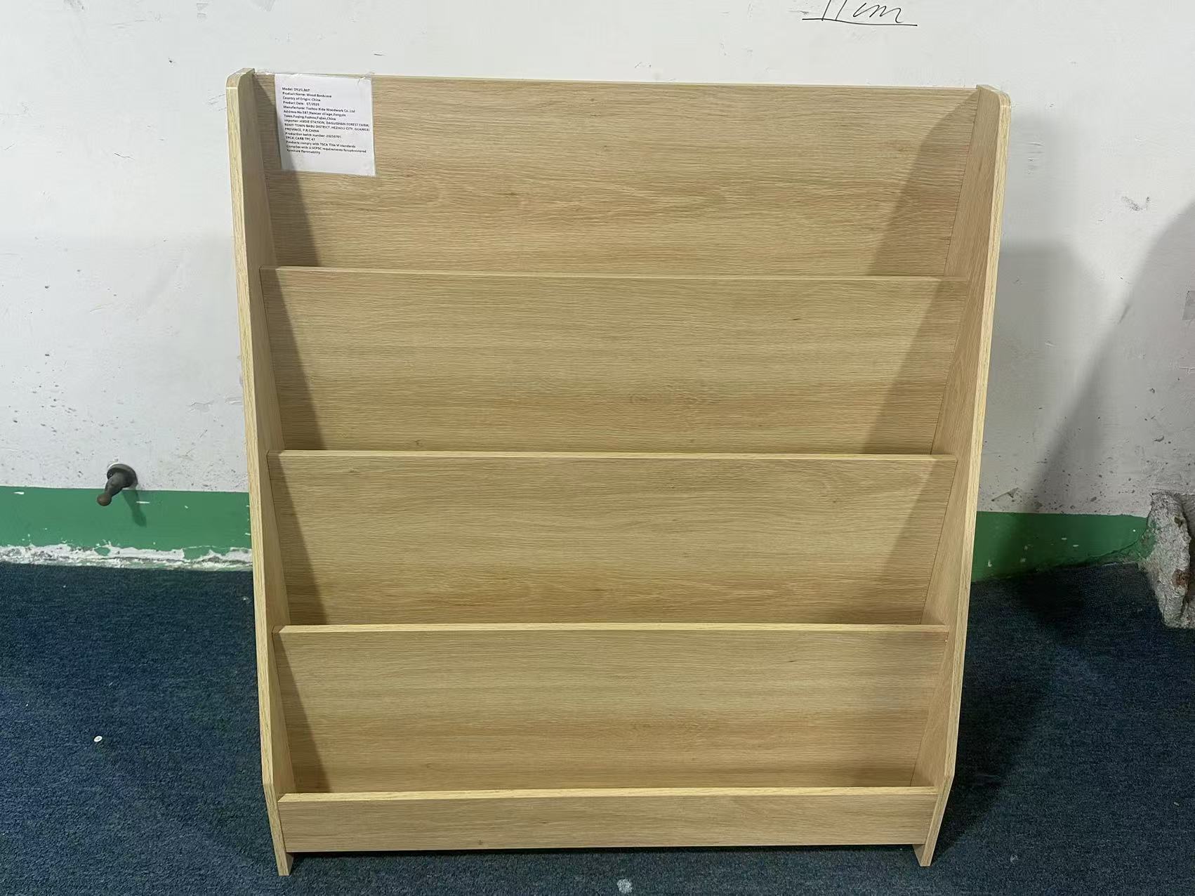 4-Tier MDF Toddler Book Display Shelves Kids Bookshelf