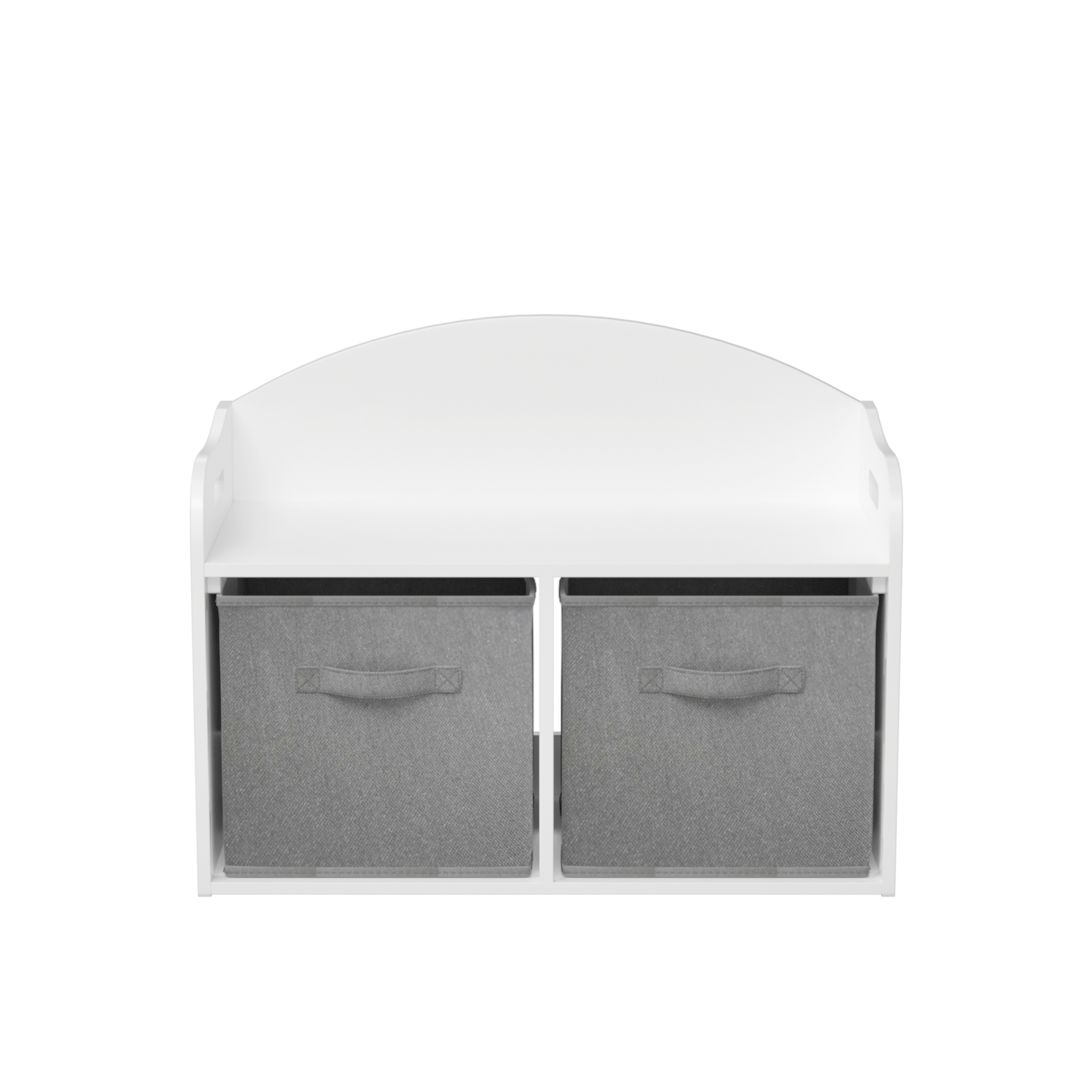 Kids Wooden Toy Box with Collapsible Fabric Drawers