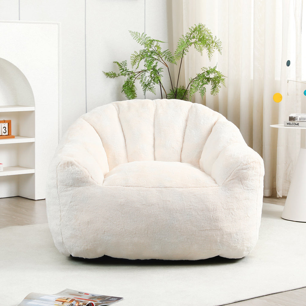Bean Bag Sofa Chair with Armrests Stuffed