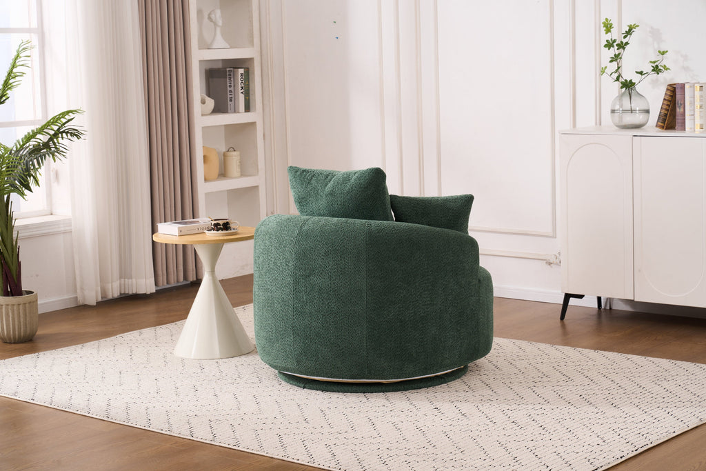 360° Swivel Round Upholstered Sofa Chair