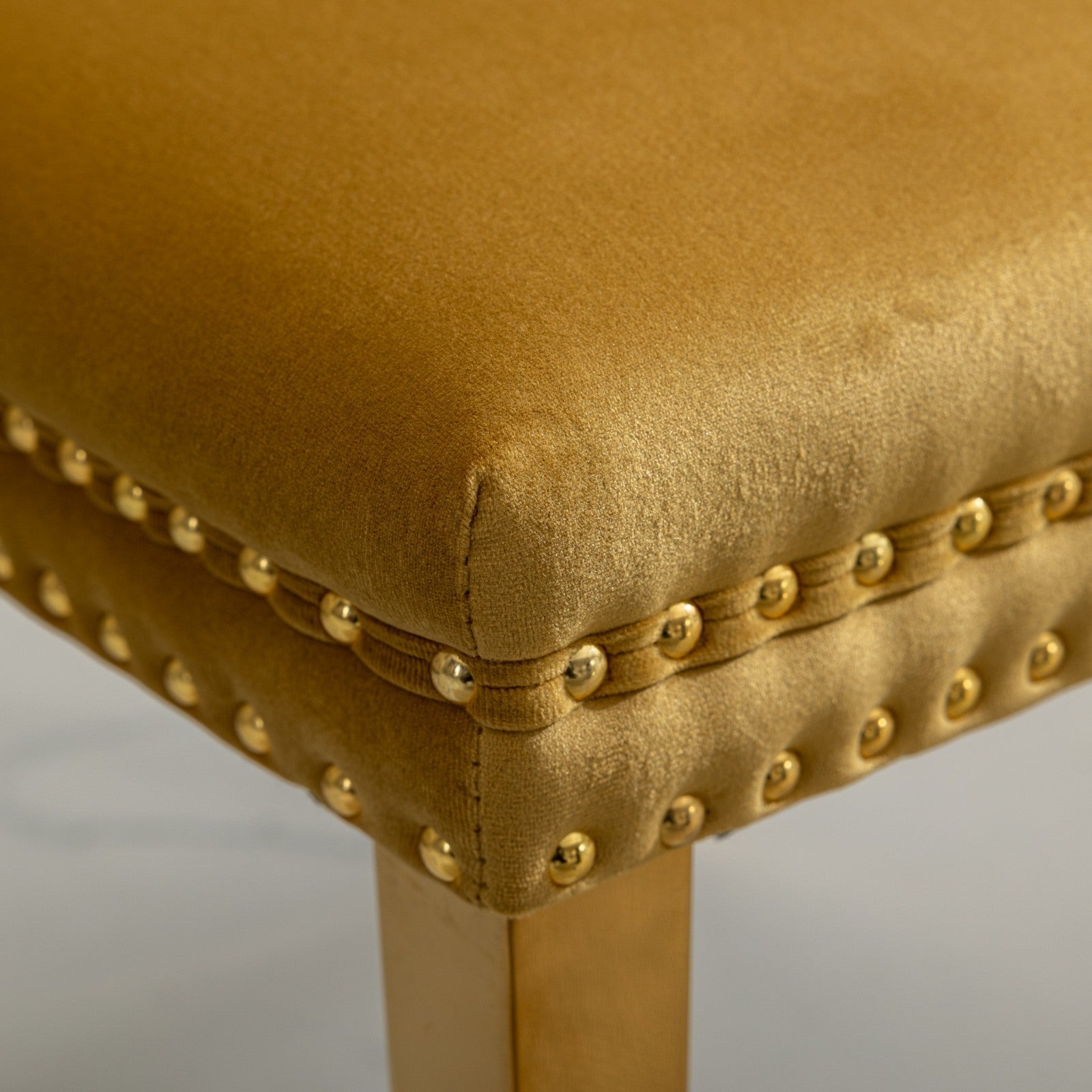 Modern High-end Tufted Solid Wood Velvet Dining Chairs (Set of 2)