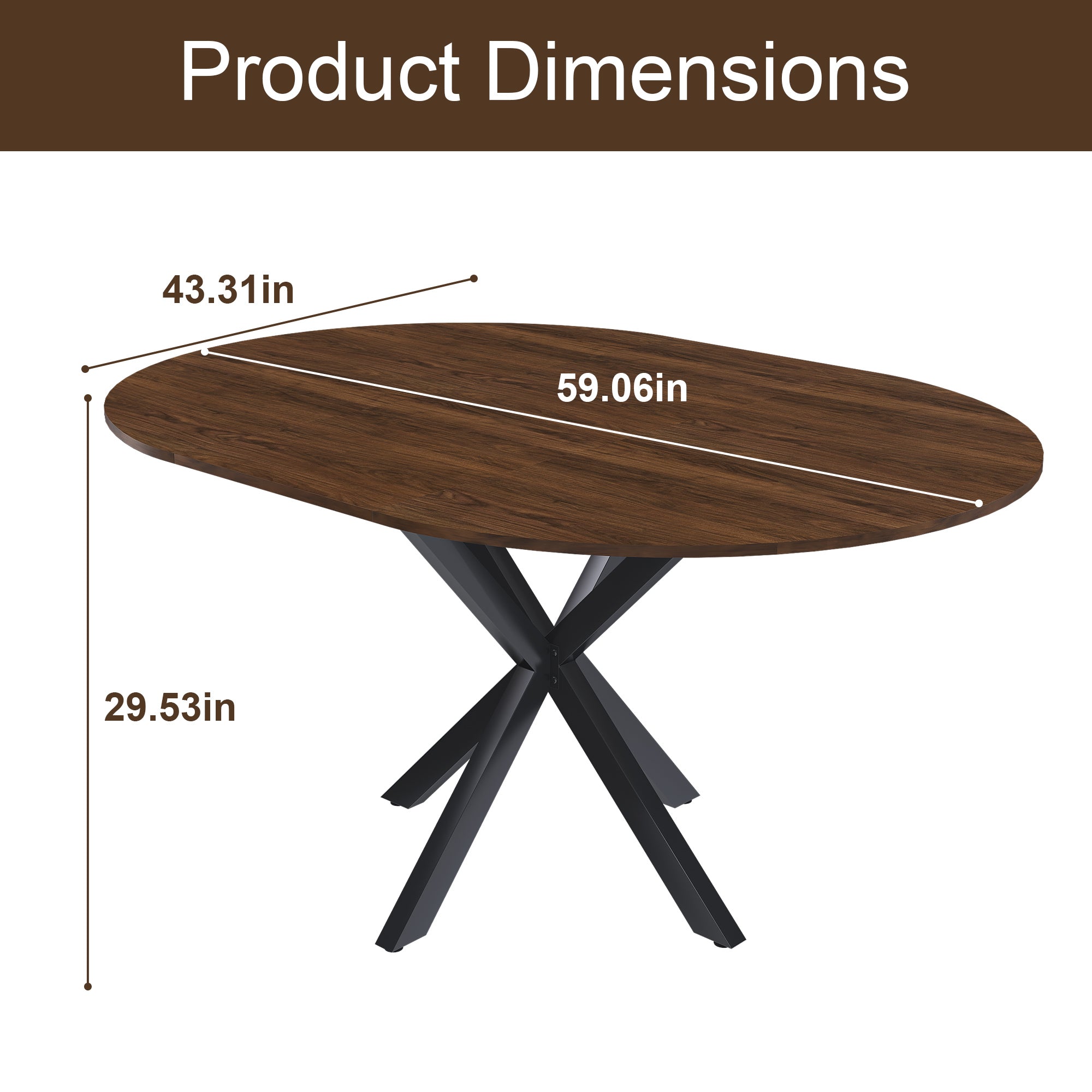 Modern Solid Wood Veneer Retractable Dining Table