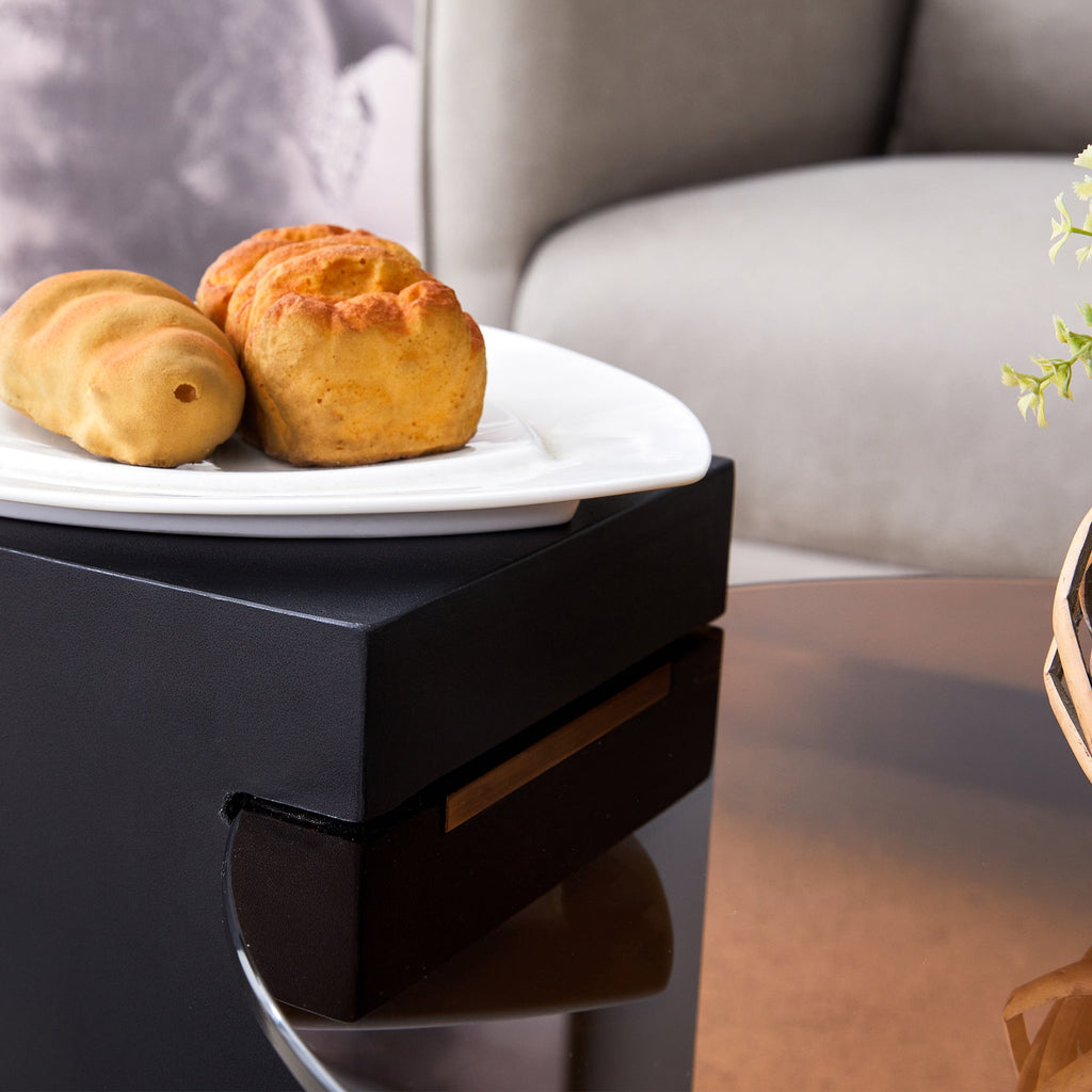 Modern Simple Double-Layer Round Coffee Table