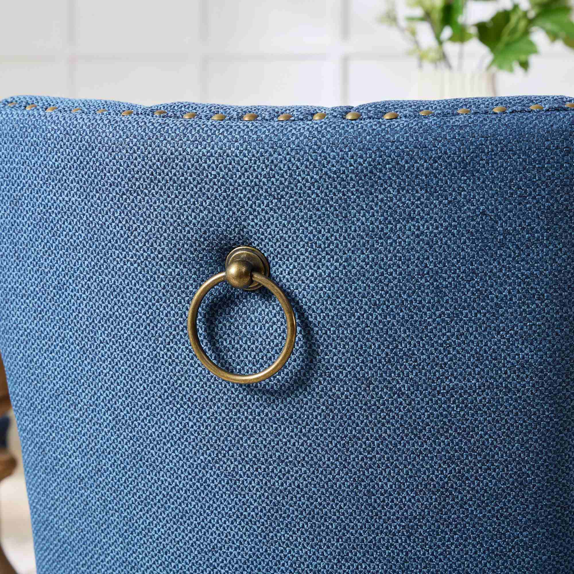 Linen Contemporary Tufted Flax Upholstered Dining Chairs (Set of 2)