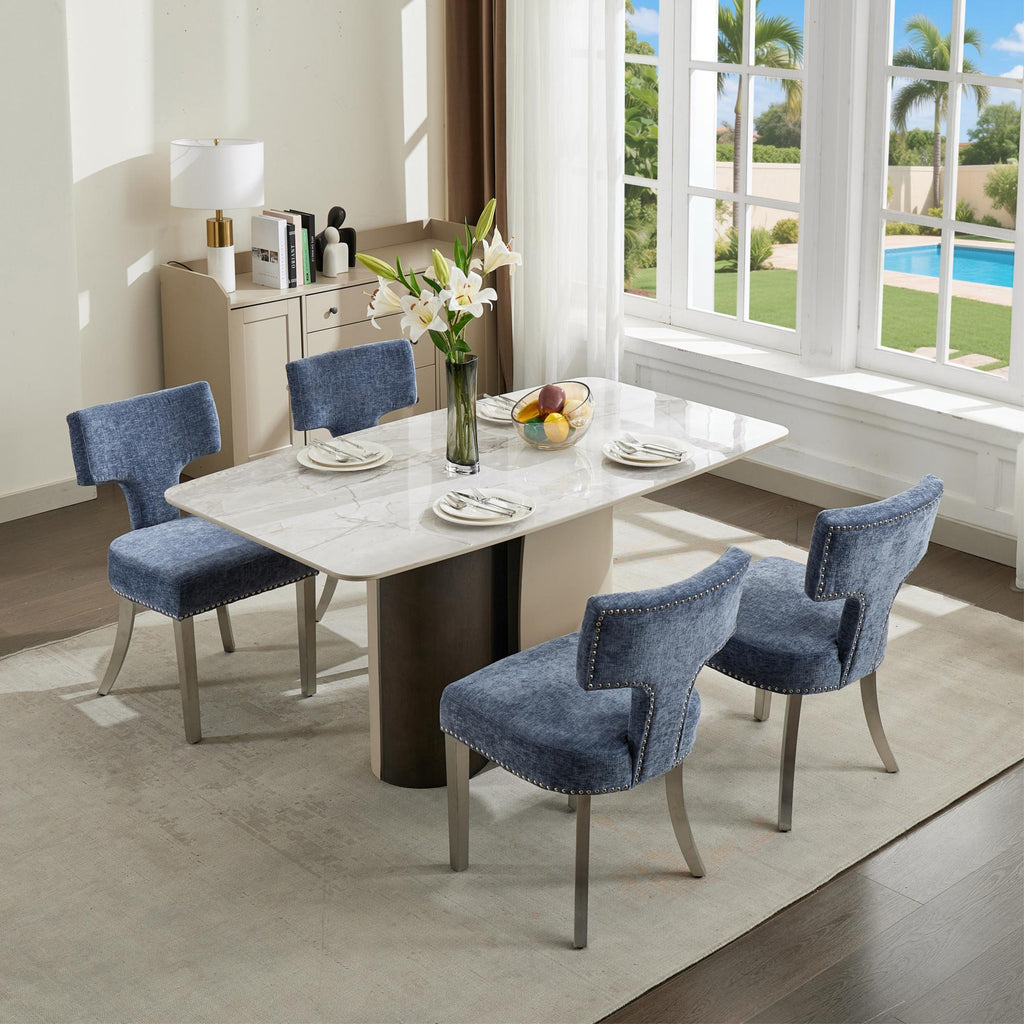 Mid Century Modern Dining Chairs  (Set of 2)