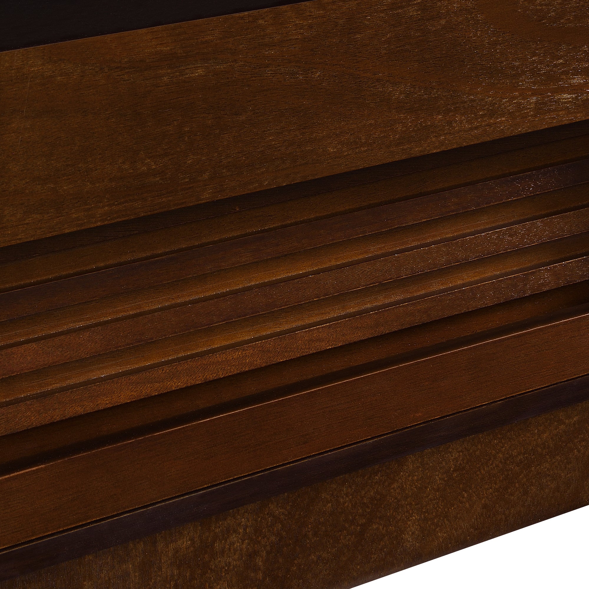 Modern 47.2' Wood Coffee Table with Fluted Style