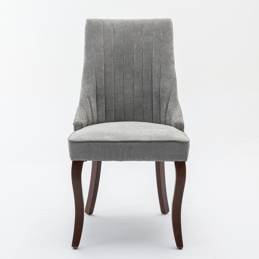 Rayon Cloth Flocking Velvet/Linen Dining Chairs (Set of 2)