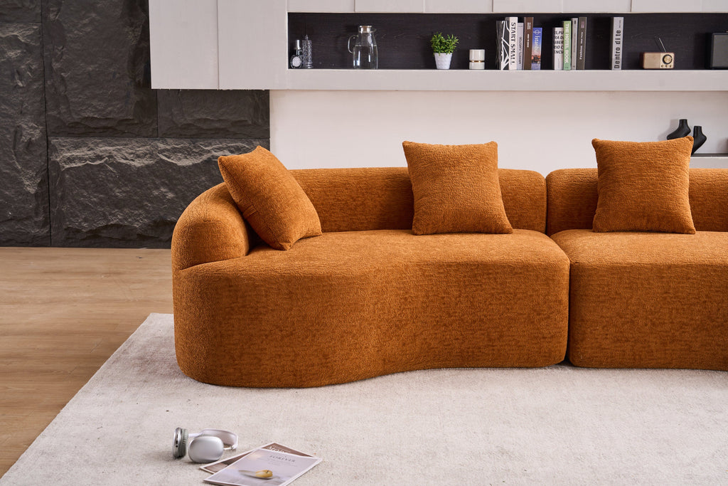 30D High-Density Sponge Sectional Couch for Living Room