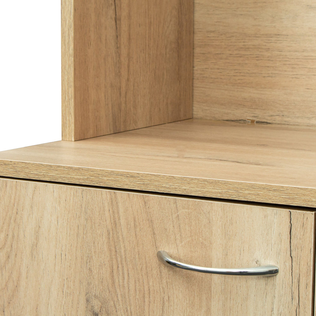 70.87' Tall White Kitchen Cabinet with 6-Doors