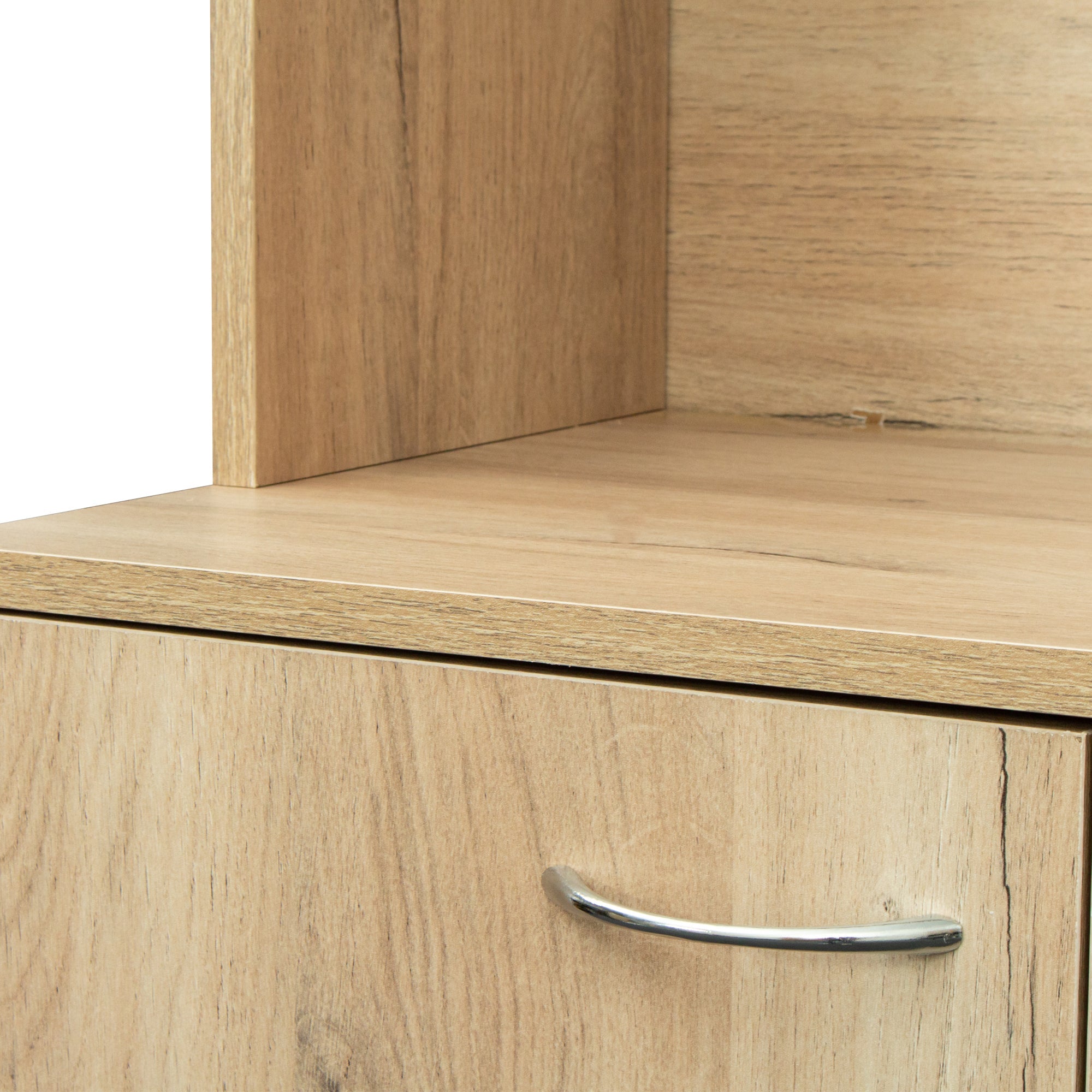 70.87' Tall White Kitchen Cabinet with 6-Doors
