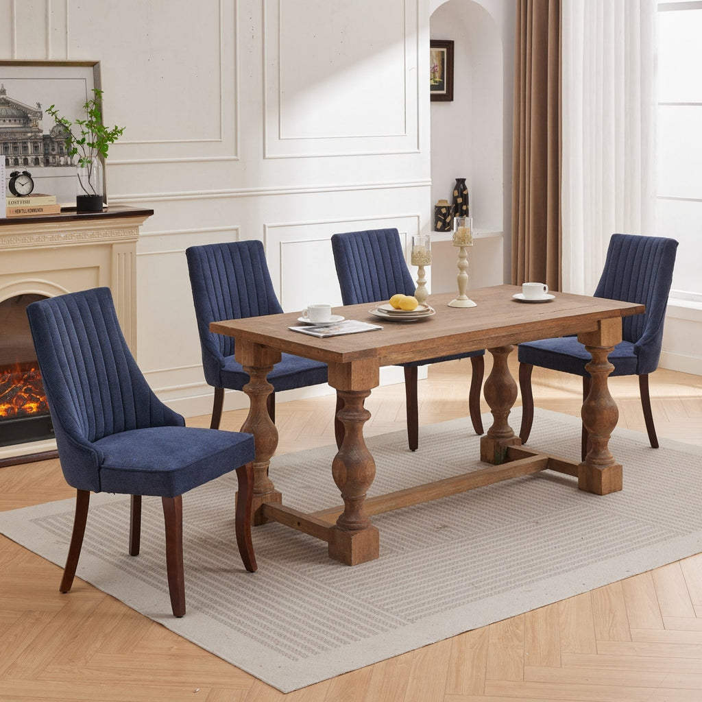 Rayon Cloth Flocking Velvet/Linen Dining Chairs (Set of 2)