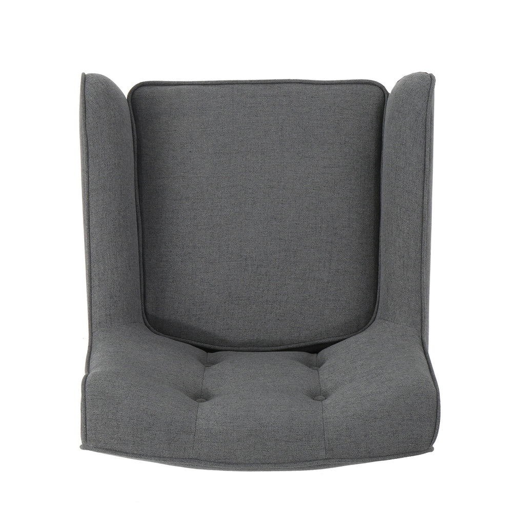 Mid-Century Modern Arm Chair with Tufted Back