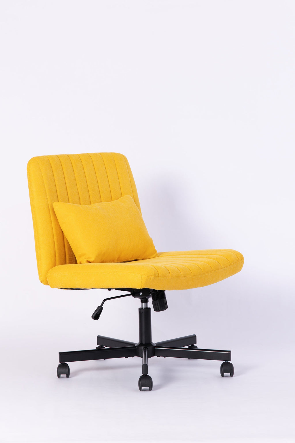 Criss Cross Armless Office Chair with Wheels