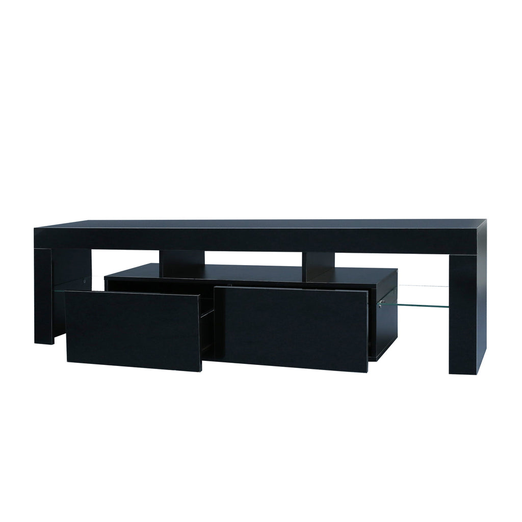 Modern Remote Control 20 Colors LED Lights TV Stand