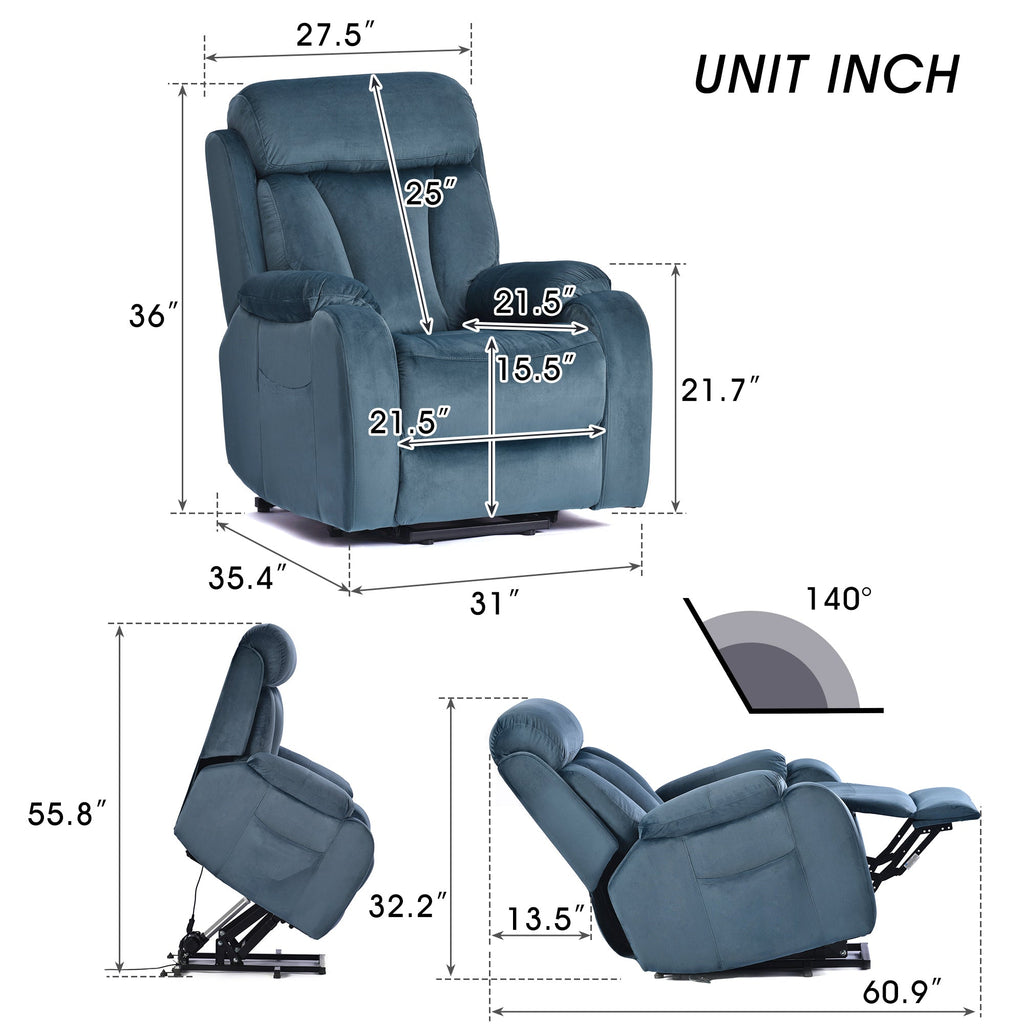 Electric Heavy Duty Lift Chair Recliners Chair for Small Spaces