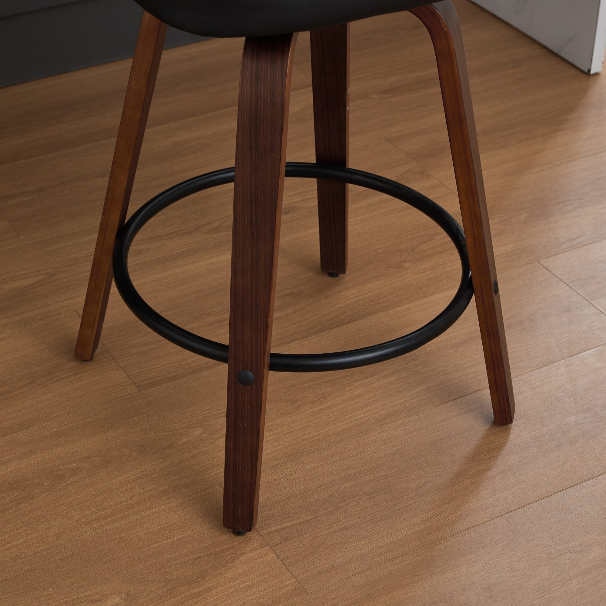 26 Inch Rattan Counter Height Stools with Cane Back (Set of 3)