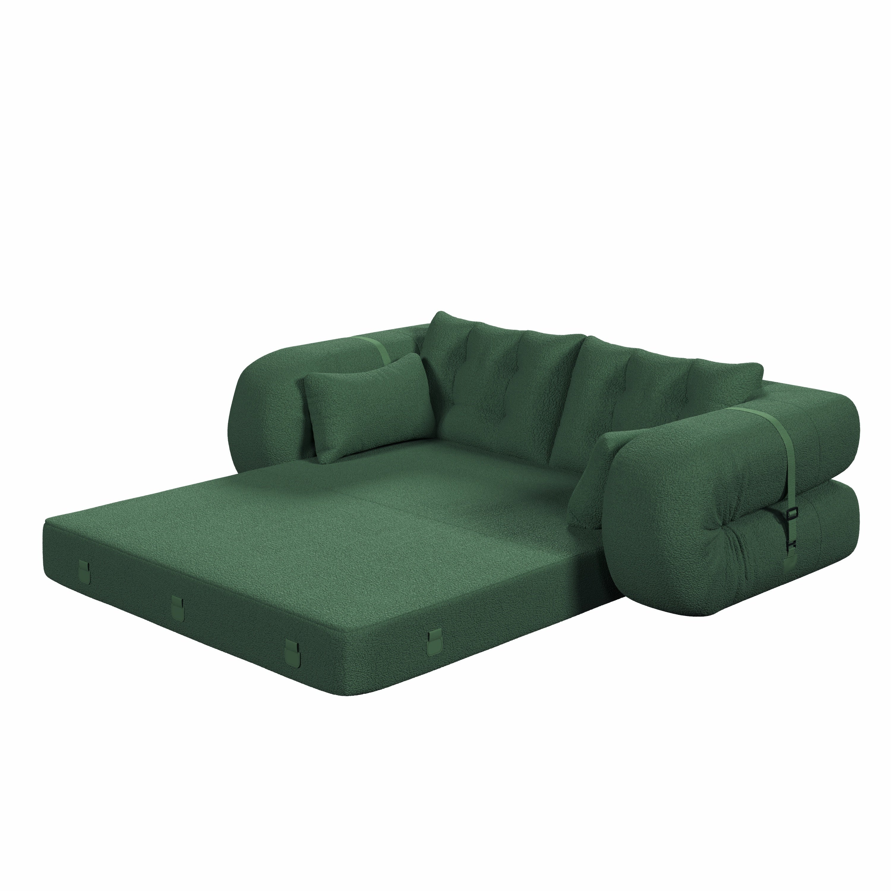 78.7 ' Multi-Functional Teddy Foldable Sofa Bed