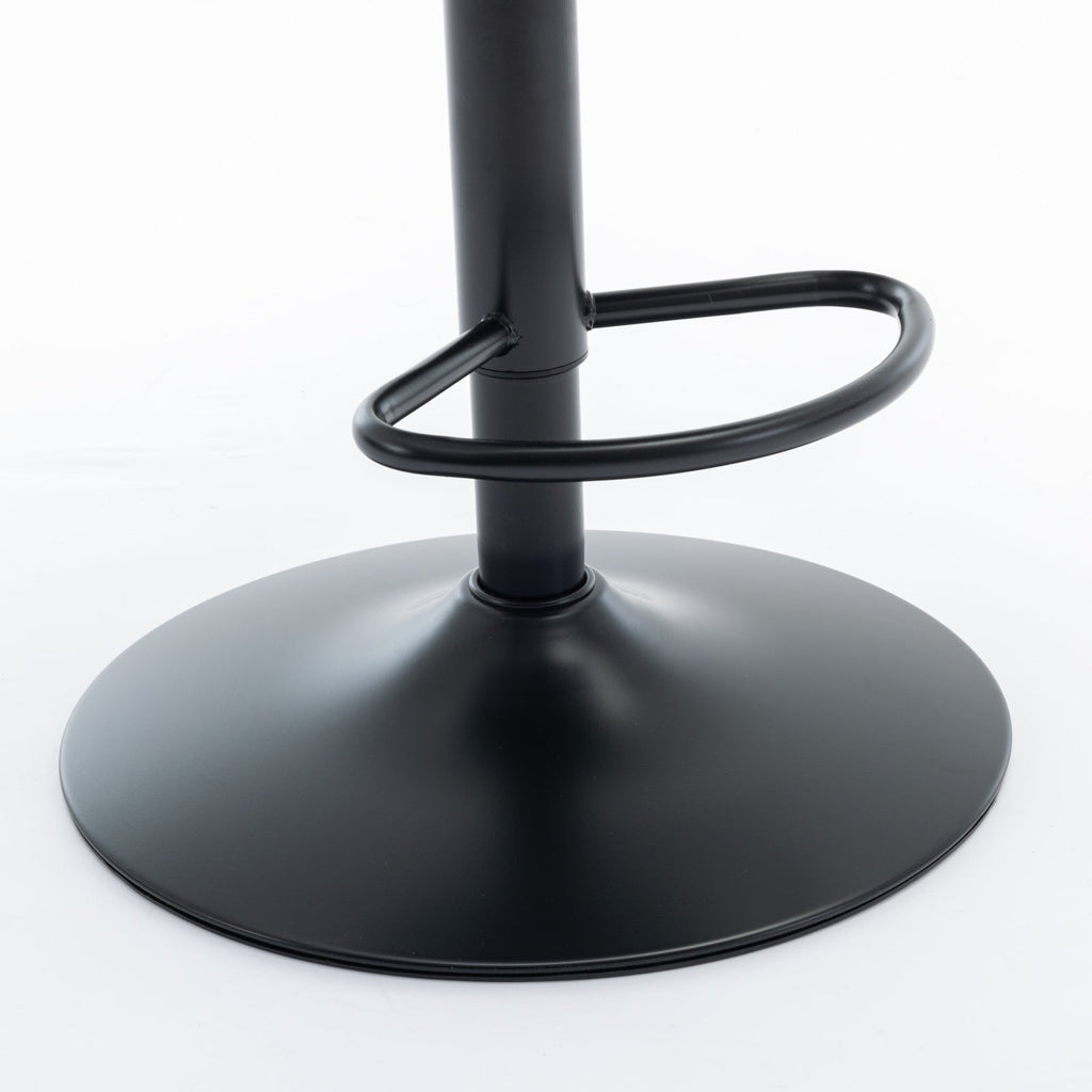 Modern Swivel Velvet Barstools Adjusatble Seat (Set of 2)