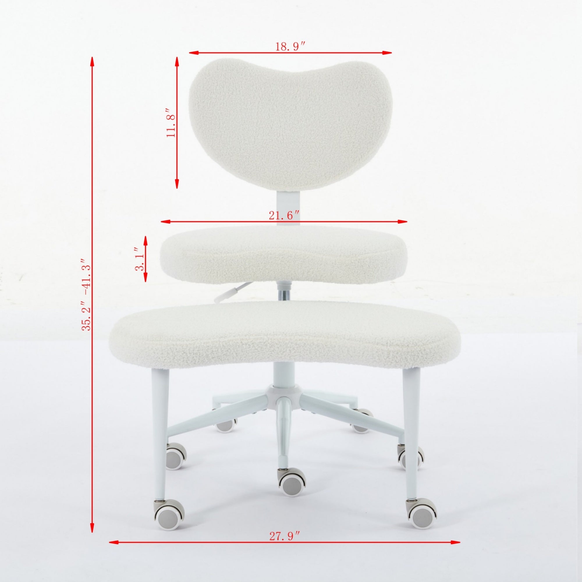 Teddy Meditation Cross Legged Chair with Wheels