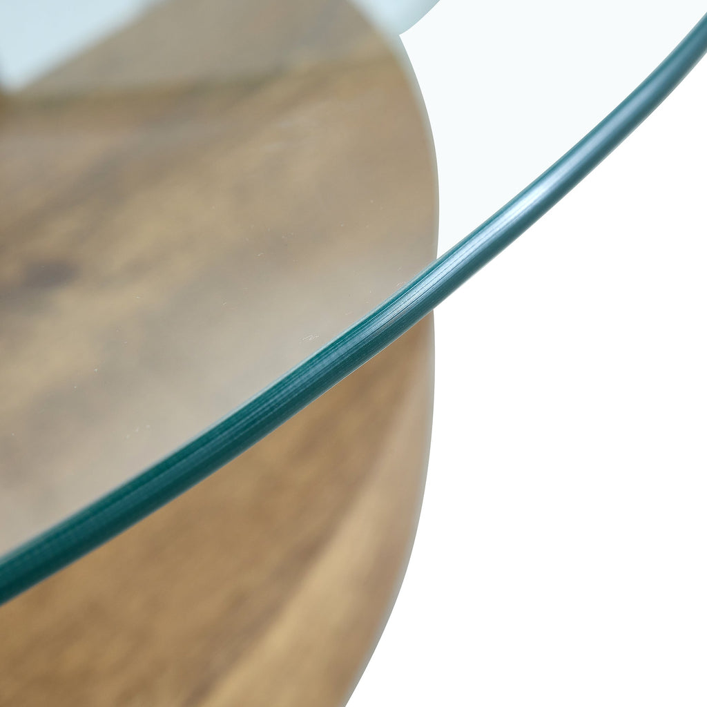 Contemporary Artistic Double Layer Coffee Table