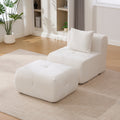 31' Modular Cloud Boneless Accent Chair with Ottoman Set