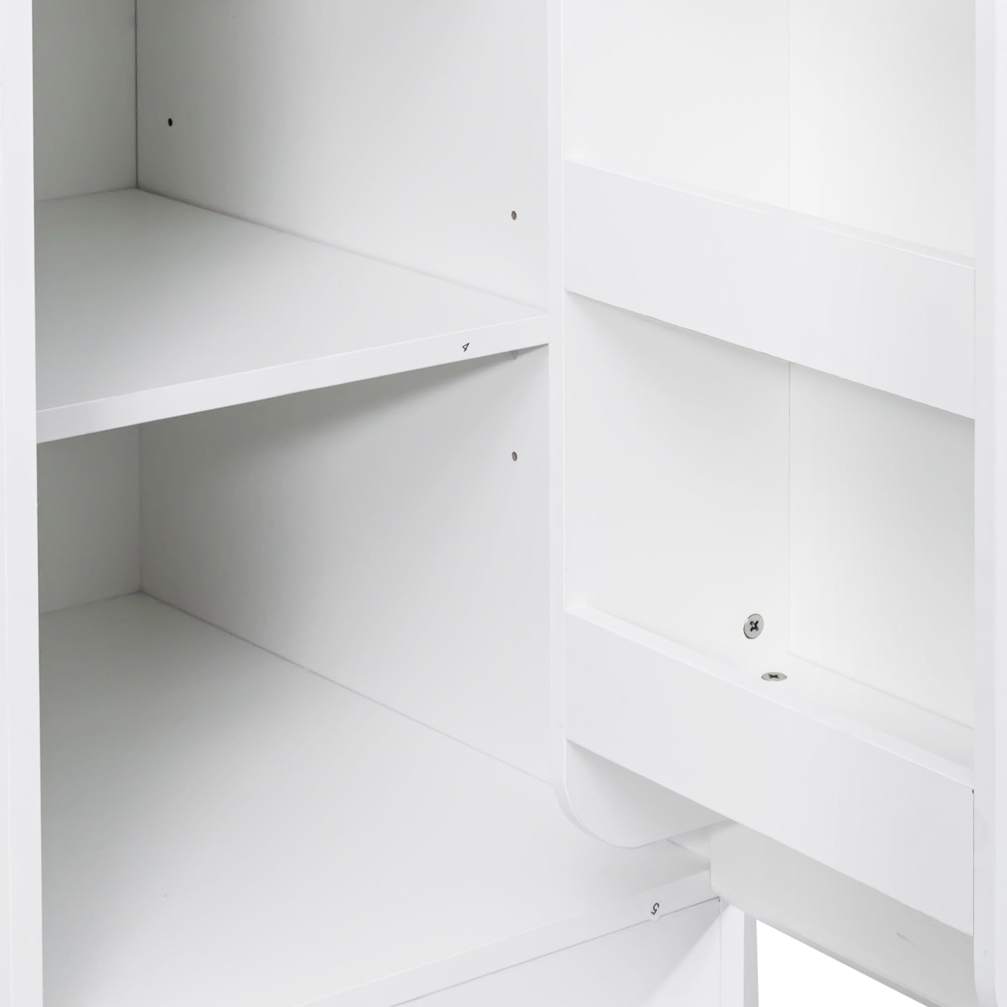 White Kitchen Pantry Storage Cabinet